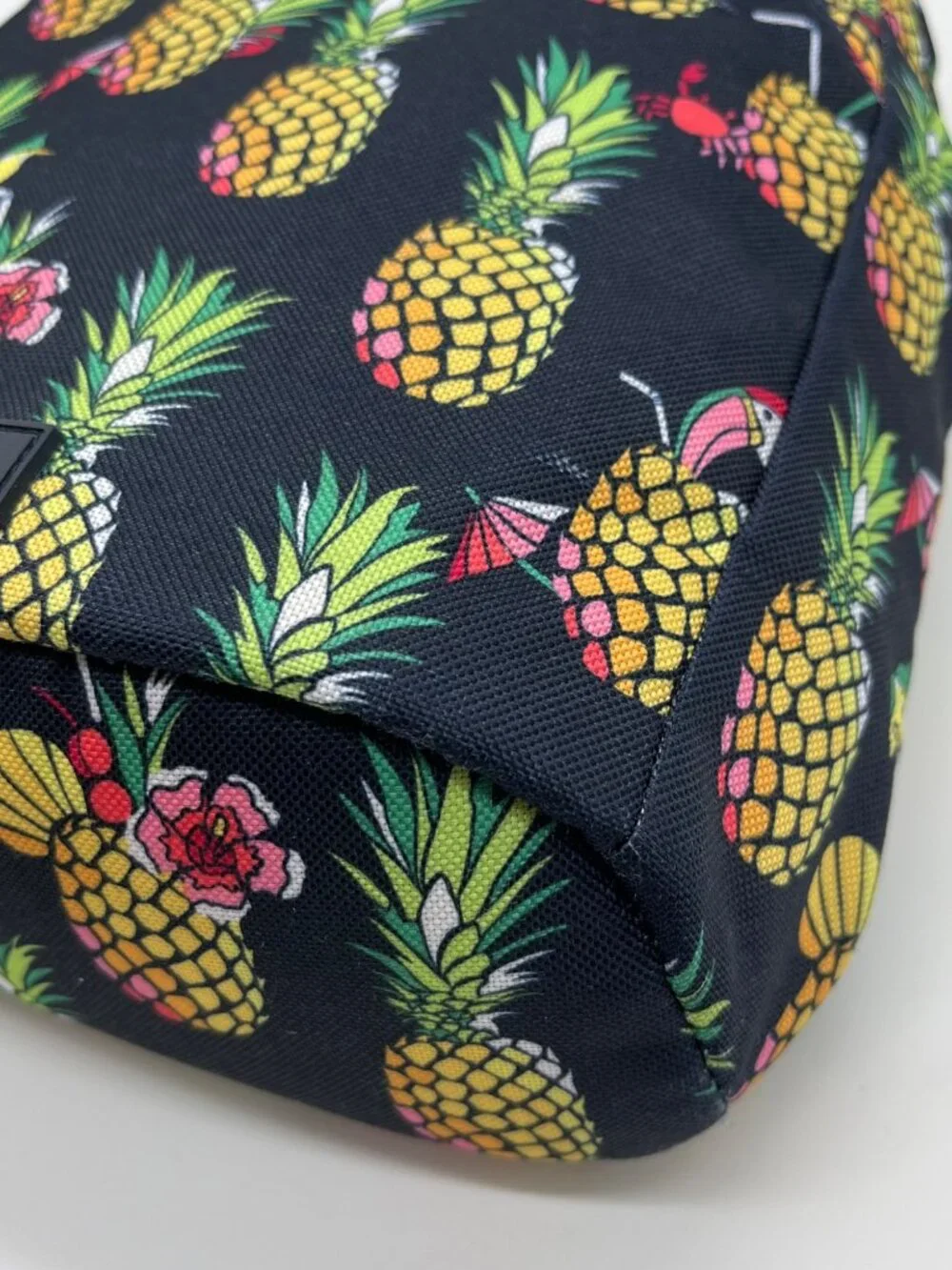 Vera Bradley Navy Toucan Pineapple Polyester Sling Backpack